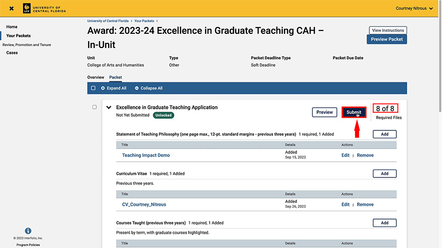 Interfolio for UCF Faculty